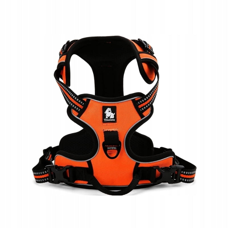 TRUELOVE EASY WALK DOG HARNESS STRONG DURABLE REFLECTIVE ORANGE XL Brand Truelove