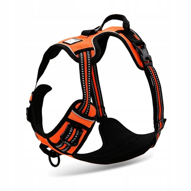 TRUELOVE EASY WALK DOG HARNESS STRONG DURABLE REFLECTIVE ORANGE XL EAN (GTIN) 6970117170252