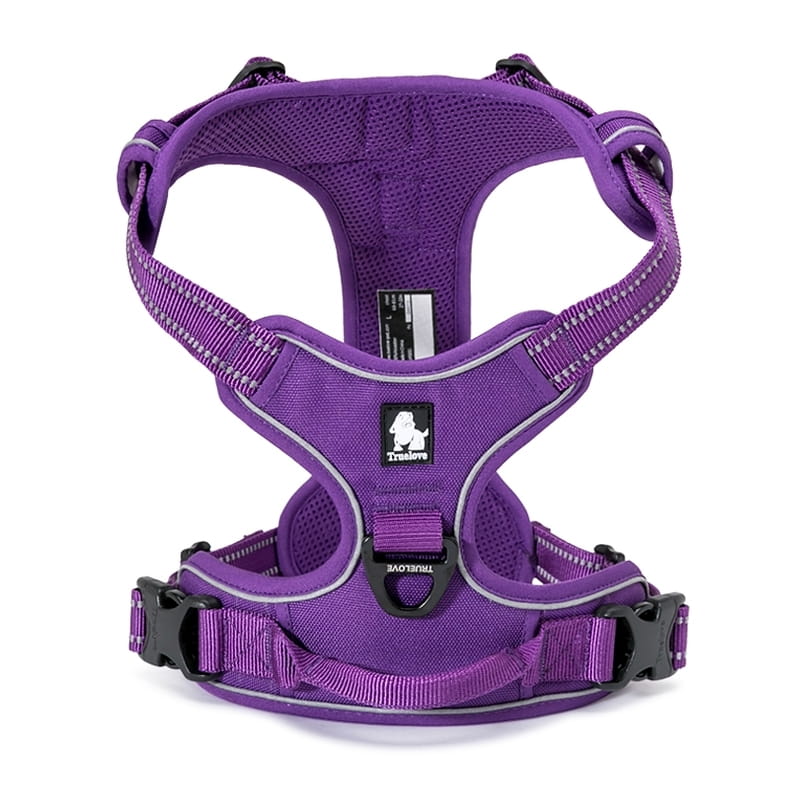 TRUELOVE EASY WALK DOG HARNESS STRONG DURABLE REFLECTIVE PURPLE M Manufacturer code TLH5651