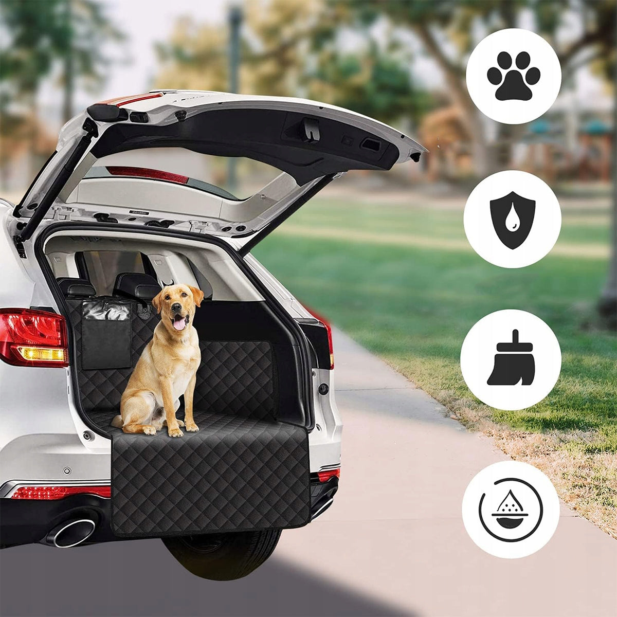 TRUNK COVER PROTECTIVE WATERPROOF DOG MAT FOR CAR 185CM Manufacturer no brand