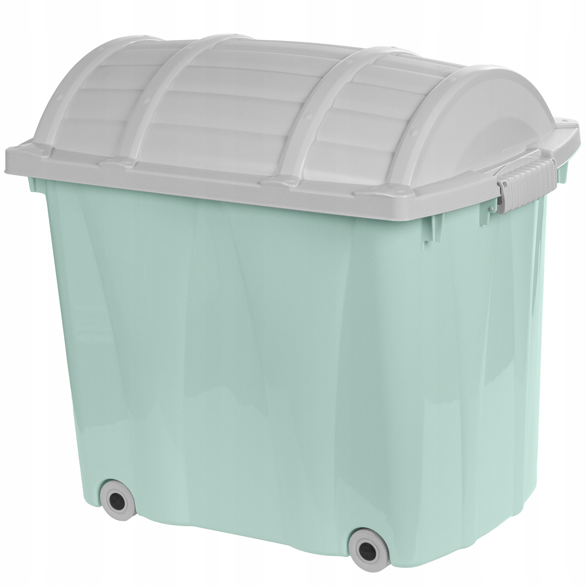 TRUNK HIGH container box for toys GREEN - GREY Polish PL