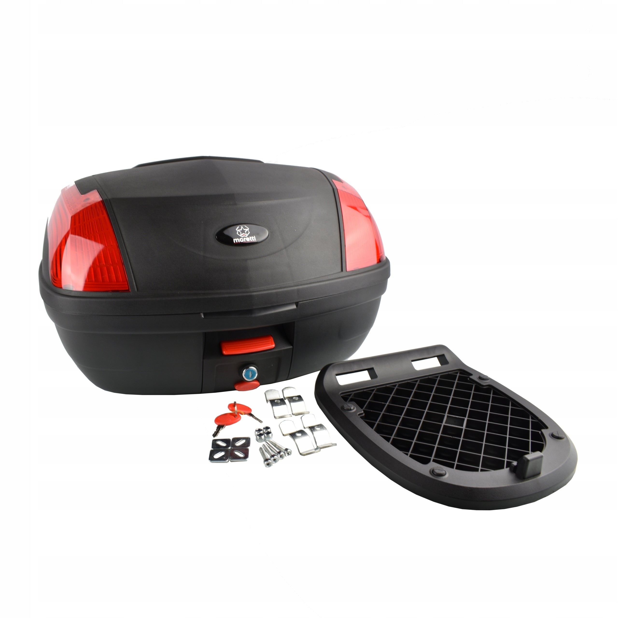 TRUNK MOTORCYCLE TRUNK 46L 2 TIMES HELMET + PLATE