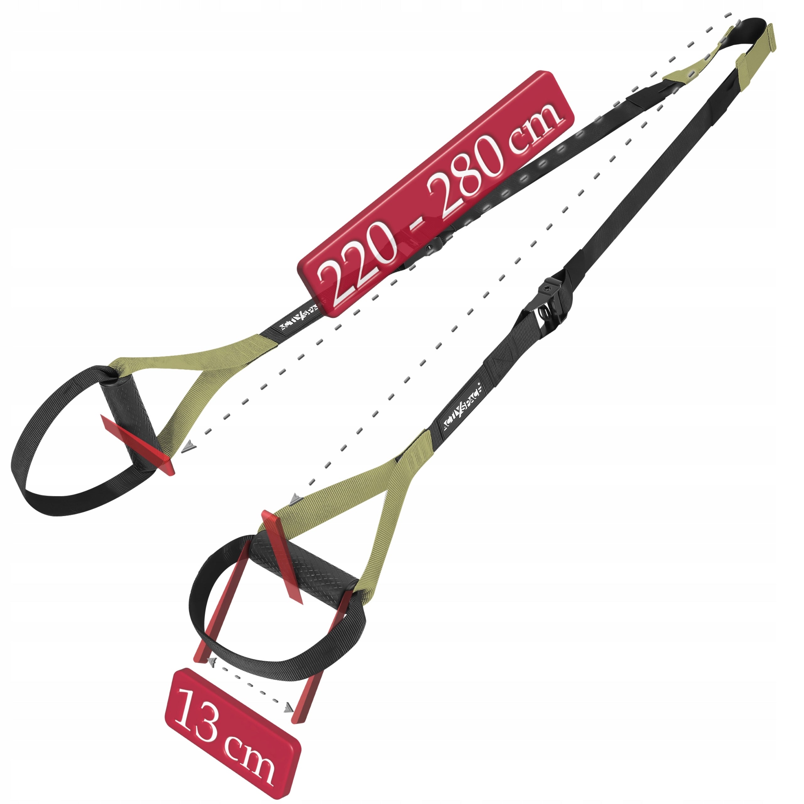 TRX CROSSFIT EXERCISE TAPES TRAINING BELTS WITH ACCESSORIES HIGH QUALITY Model Taśmy treningowe do ćwiczeń trening funkcjonalny