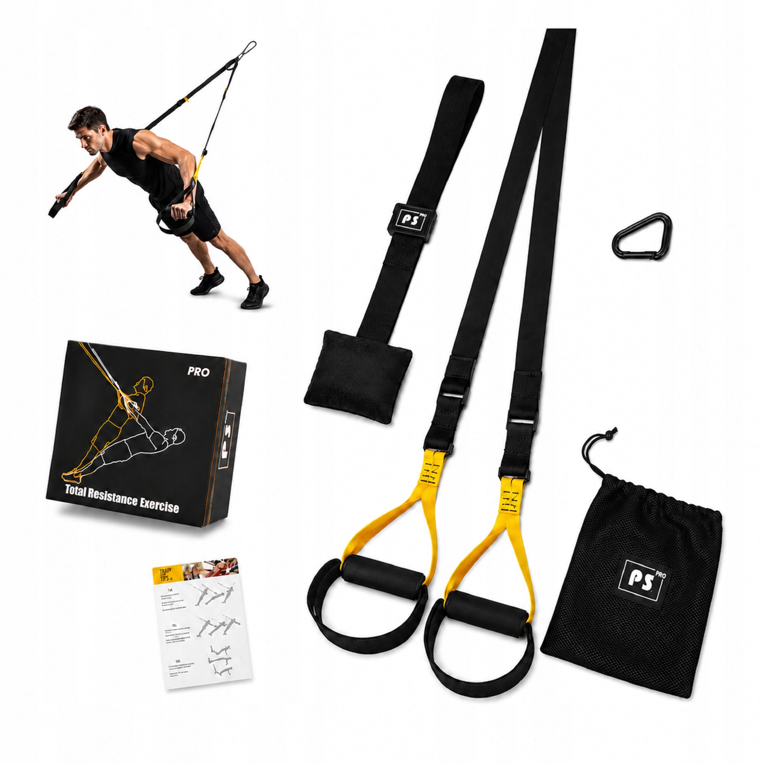 TRX EXERCISE TAPES BELTS training set for crossfit pull-up exercises
