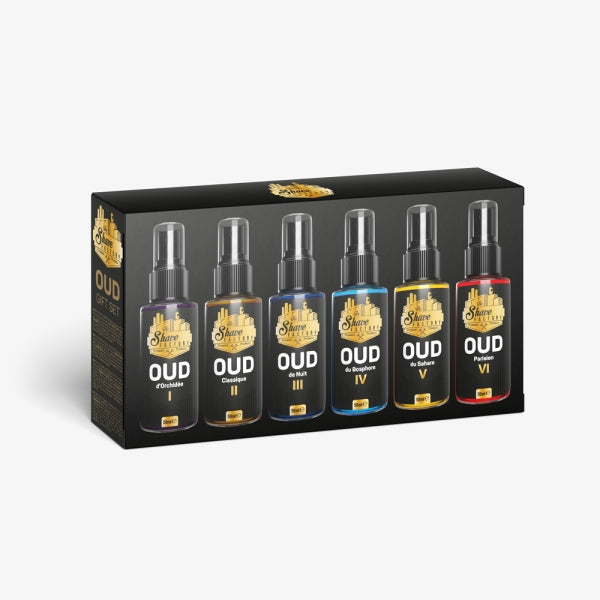 TSF After Shave Oud Gift After Shave Cologne Set 6x50ml Brand The Shave Factory