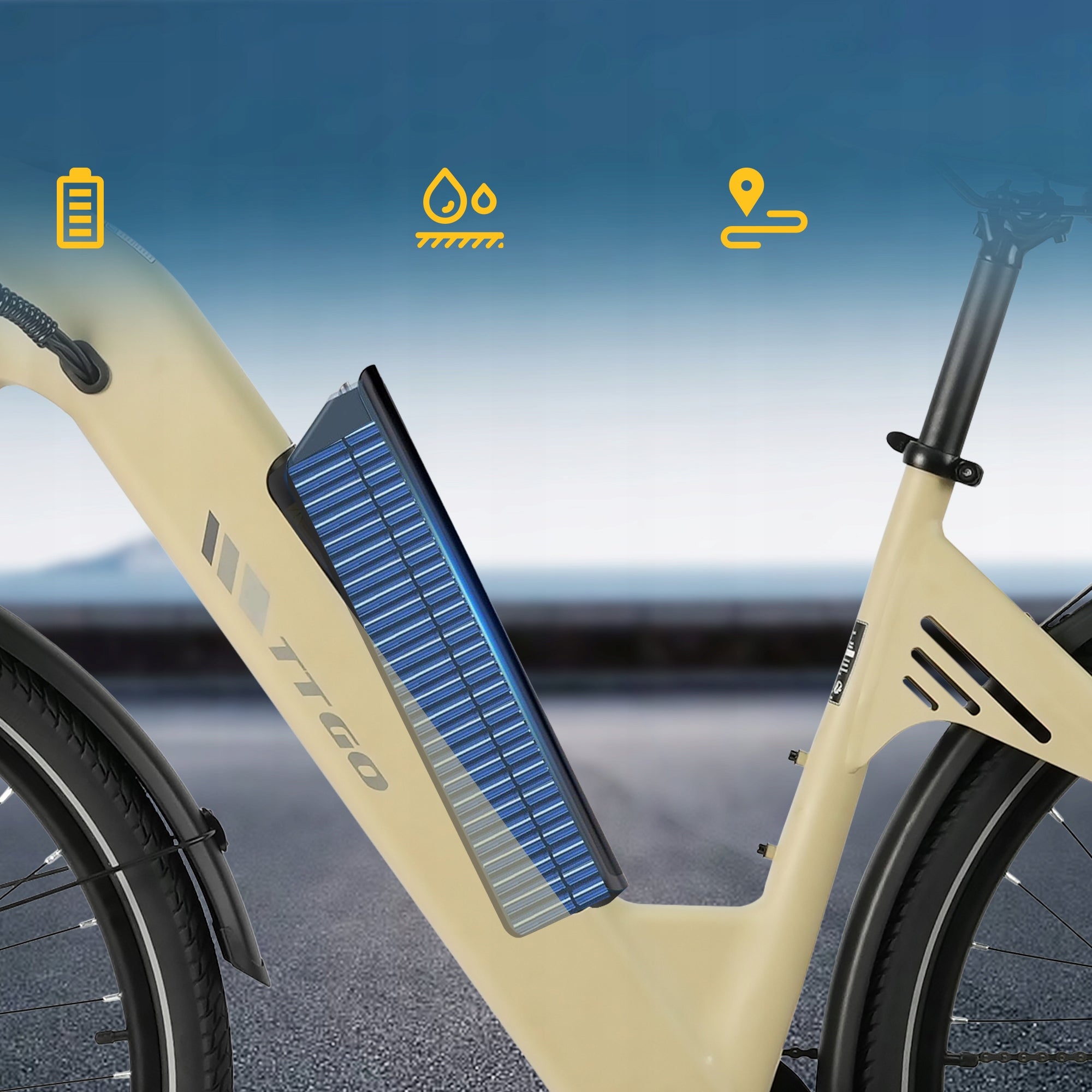TTGO C3 SE City Electric Bike 28 Inches , 36V 18Ah, Range 120km Model TTGO C3 SE 8901712950657