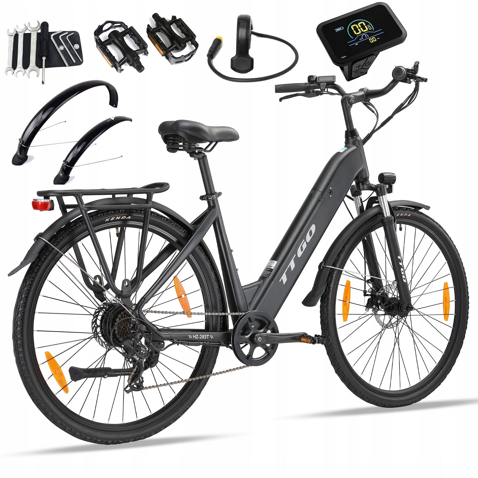 TTGO HZ-28ST EBIKE 250W 36V20Ah 120KM 28'' Women's/Male Electric Bikes Maximum rated power electric bike (under 250W)