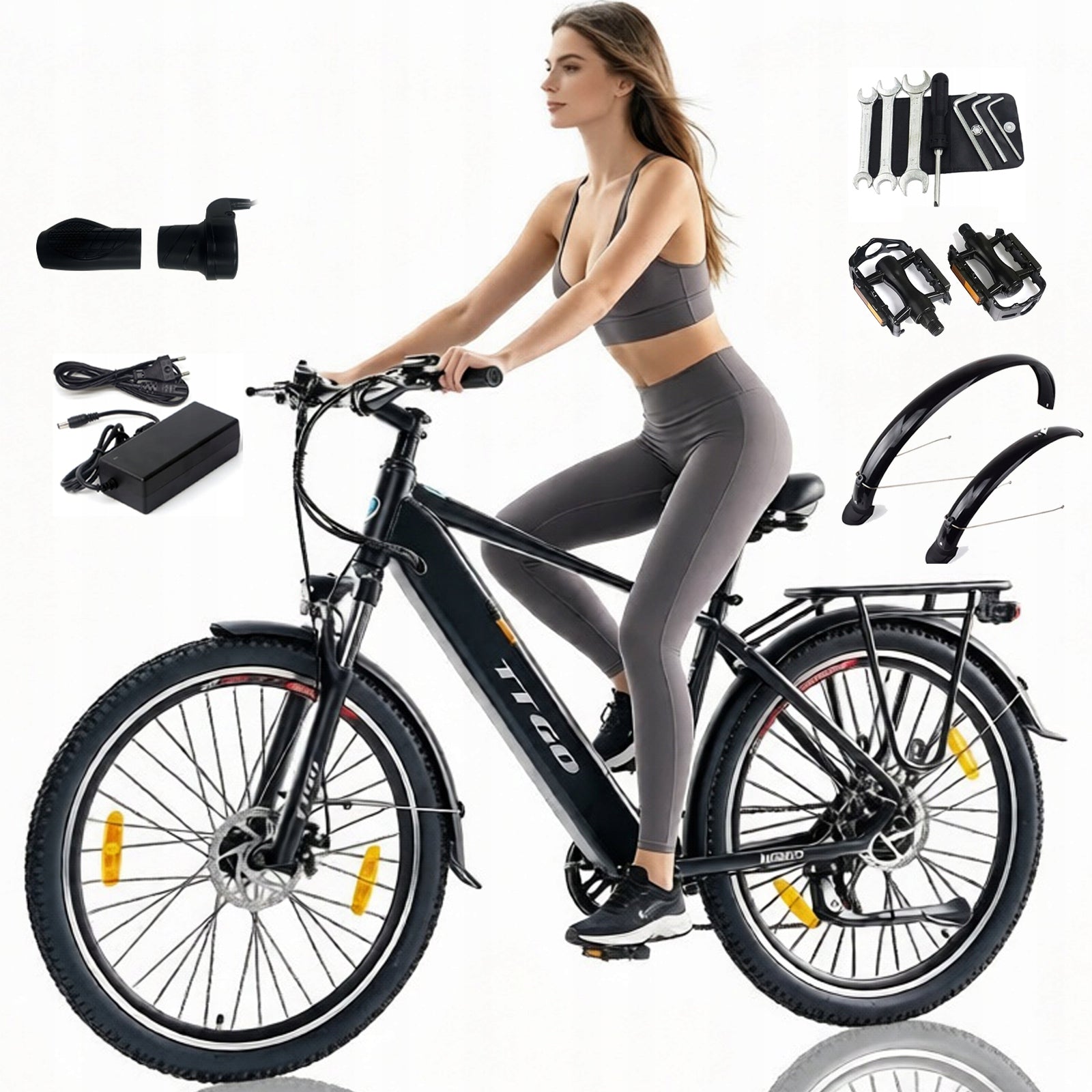 TTGO M300 Electric City Bike 250W 55NM 36V 20Ah 25KM/H 120KM 27.5"