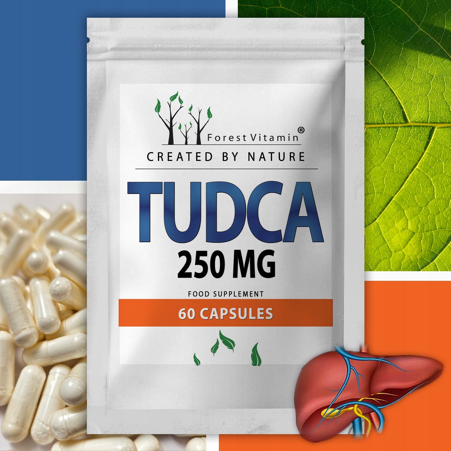 TUDCA 250MG 60caps LIVER SUPPORT & REGENERATION , CLEANSING Basic ingredient other