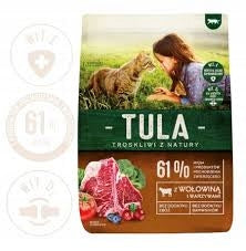 TULA DRY CAT FOOD 1,4KG BEEF VEGETABLES