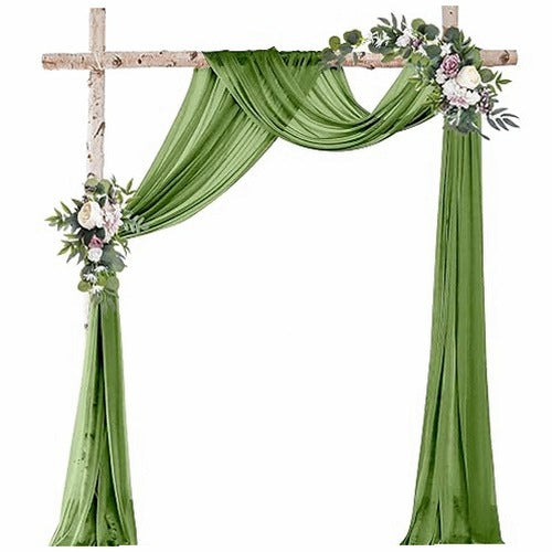 TULLE CURTAIN WEDDING WHITE DECORATION FOR BOW WEDDING 75X600 CM for birthday