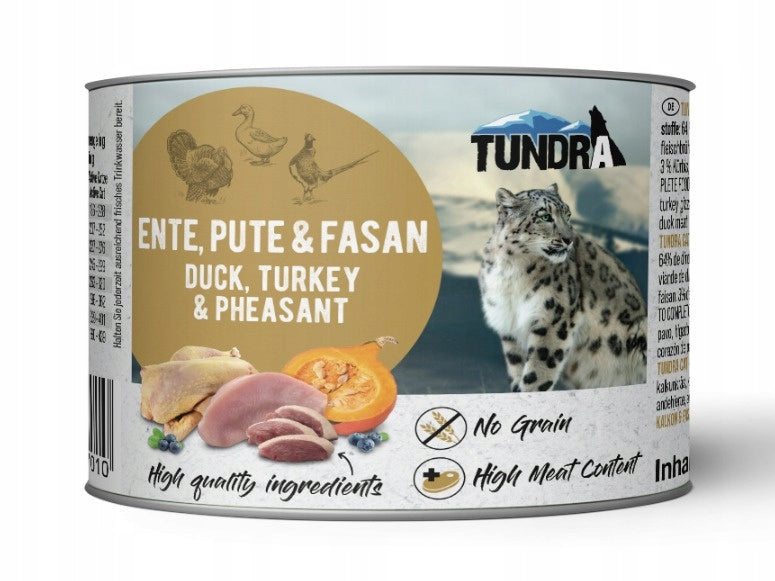 TUNDRA Duck, turkey and pheasant 200g cat food