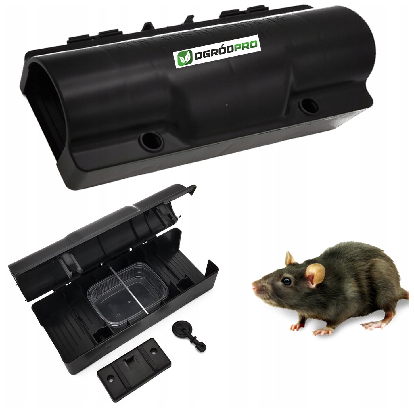 TUNEL deratization feeder for rats and mice + WALL ADAPTER