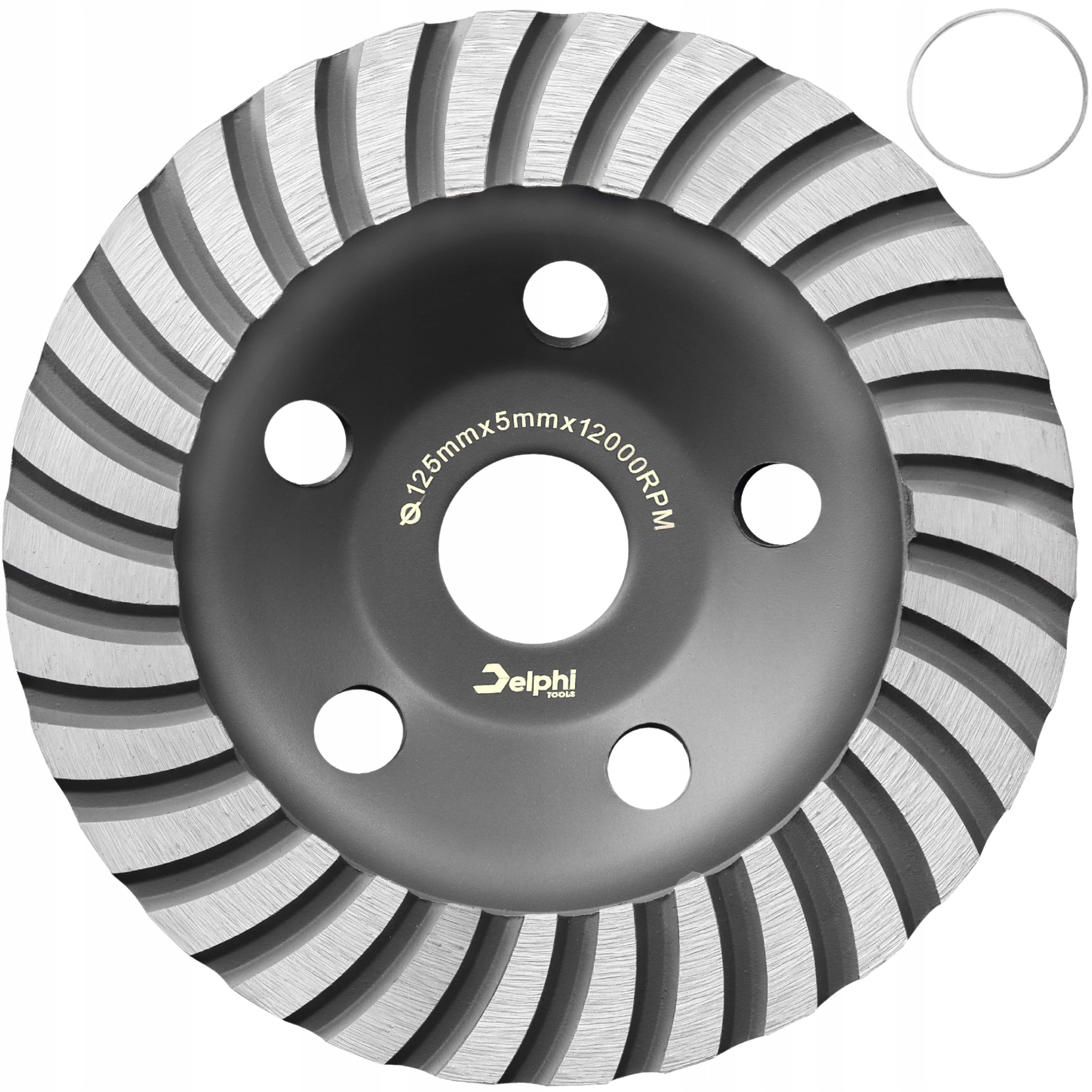 TURBO POT DIAMOND BLADE FOR GRINDING GRANITE CONCRETE 125mm 5mm