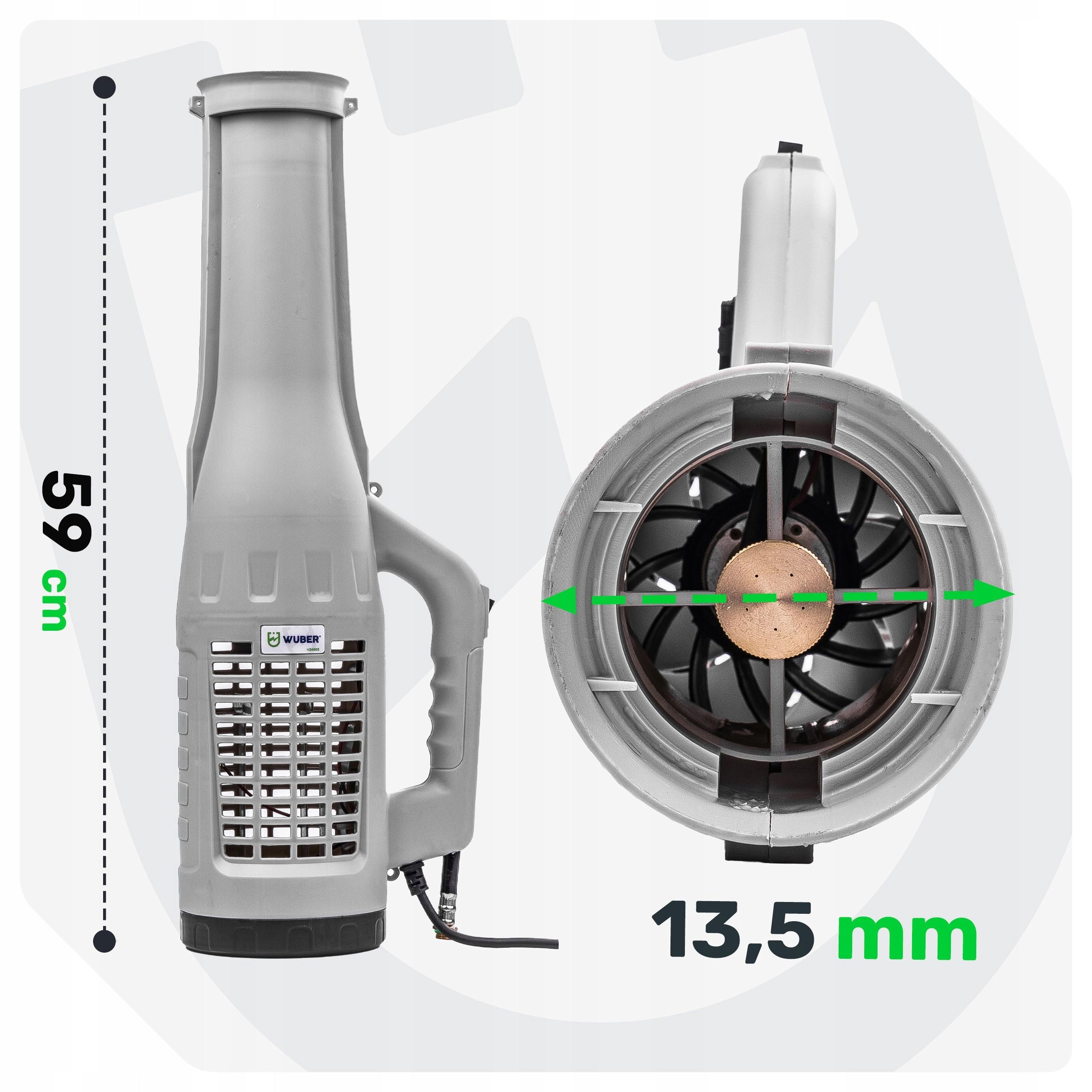 TURBO SPRAY NOZZLE FOR 2IN1 CORDLESS SPRAYER BLOWER WUBER Length 0.6 m