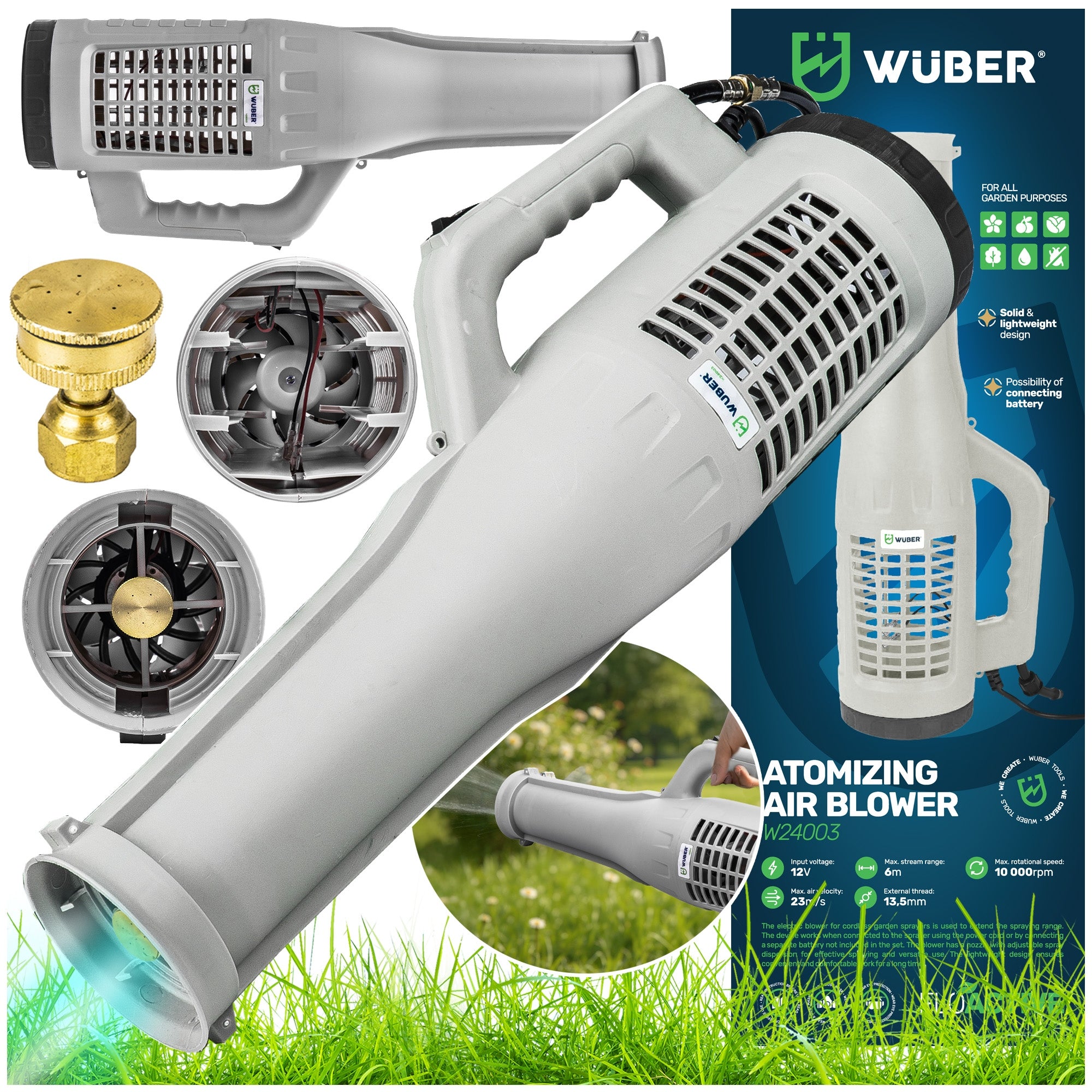 TURBO SPRAY NOZZLE FOR 2IN1 CORDLESS SPRAYER BLOWER WUBER