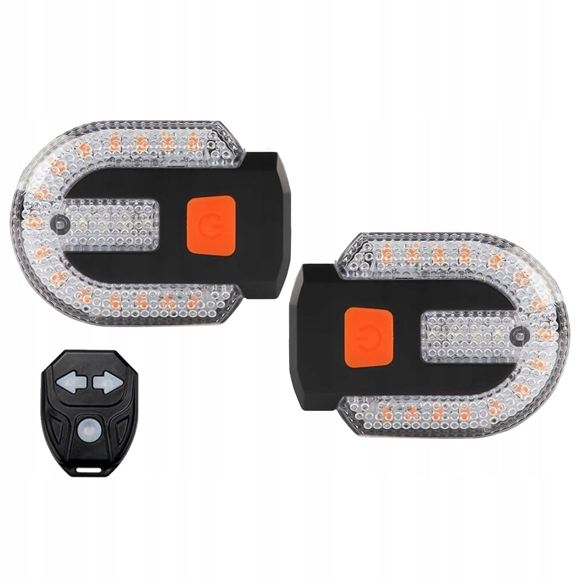 TURN SIGNALS DYNAMIC LED BIKE DIRECTIONS LIGHT REAR USB REMOTE CONTROL ON AKU