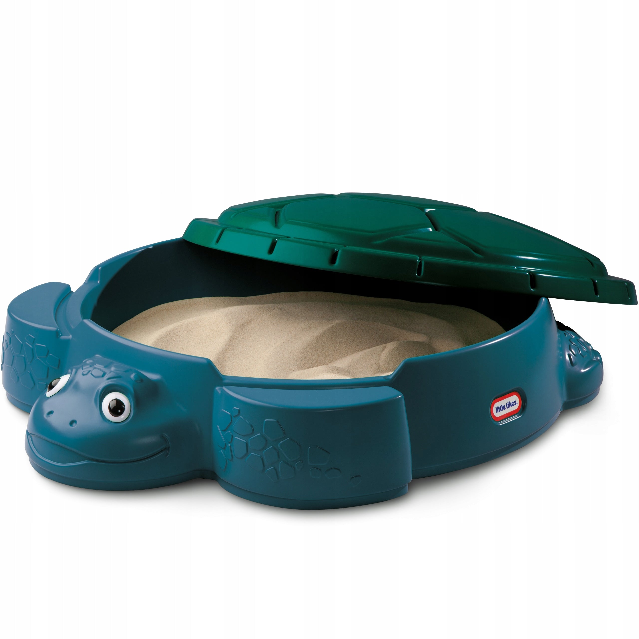 TURQUOISE GARDEN SANDBOX LITTLE TIKES TURTLE WITH LID