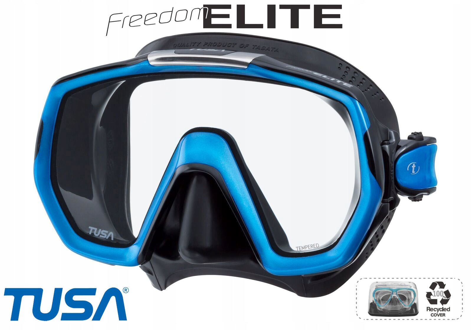 TUSA DIVING MASK M1003 QBFB FREEDOM ELITE black and blue