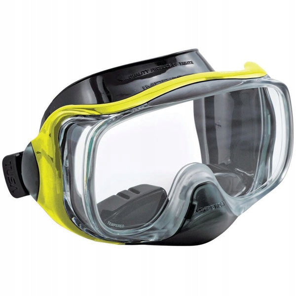 TUSA Diving set mask IMPREX 3D snorkel DRY VALVE UC3325 BKFY Brand Tusa
