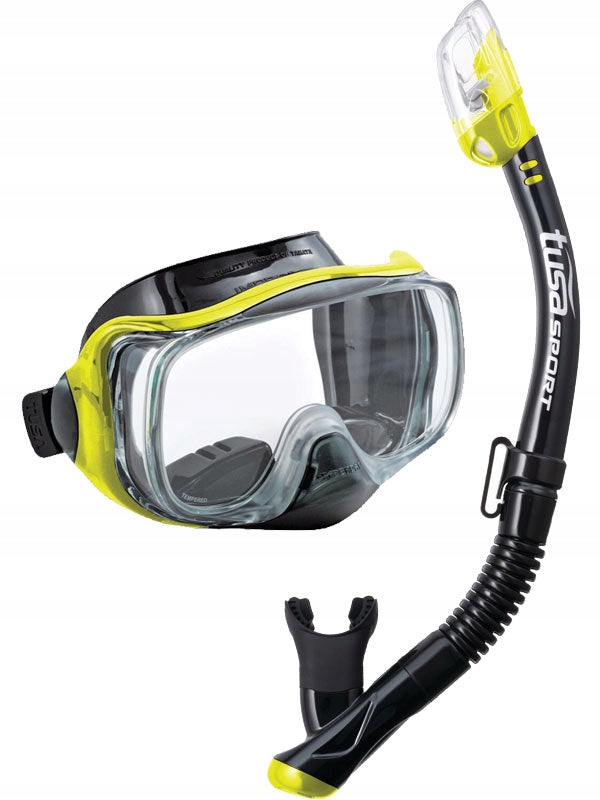 TUSA Diving set mask IMPREX 3D snorkel DRY VALVE UC3325 BKFY EAN (GTIN) 4983608486888