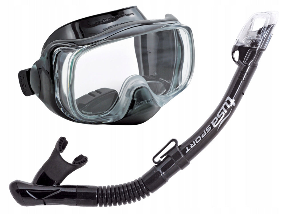 TUSA IMPREX DIVING SET MASK SNORKEL BKBK