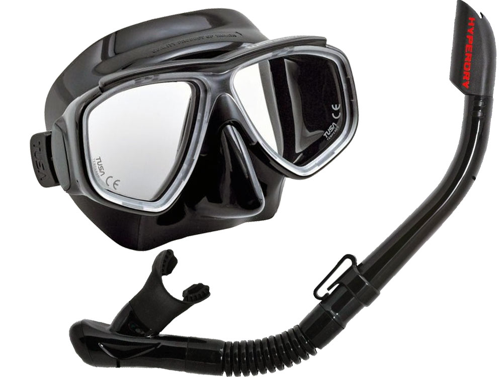 TUSA diving set SPLENDIVE snorkel mask UC7519 Black