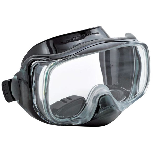 TUSA diving set mask IMPREX 3D snorkel DRY VALVE UC3325 BK Brand Tusa