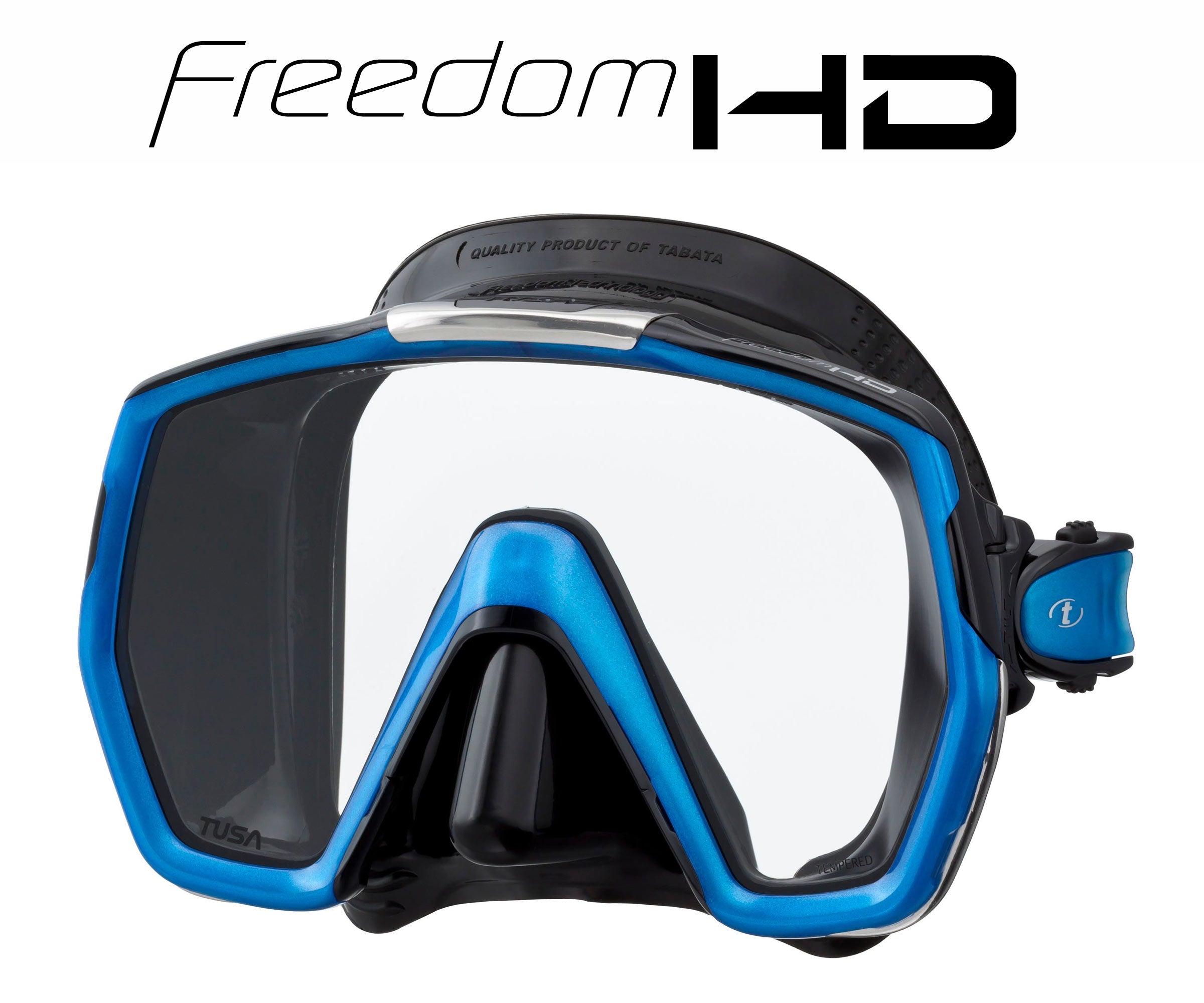 TUSA snorkeling MASK M1001 QB FB FREEDOM HD LARGE black-blue