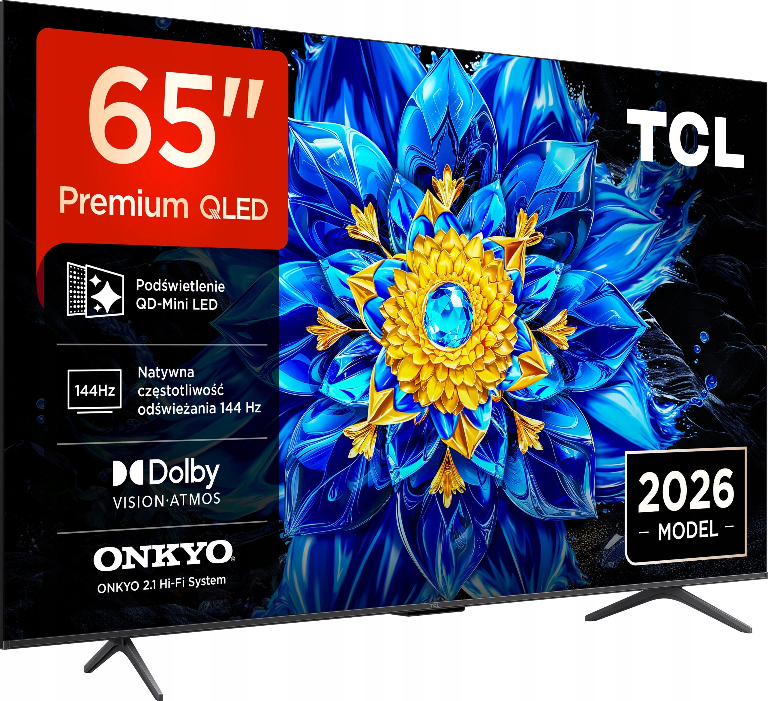 TV 65" TCL 65P8L QD-Mini LED 4K Ultra HD 144 Hz Google TV New Manufacturer code 65P8L