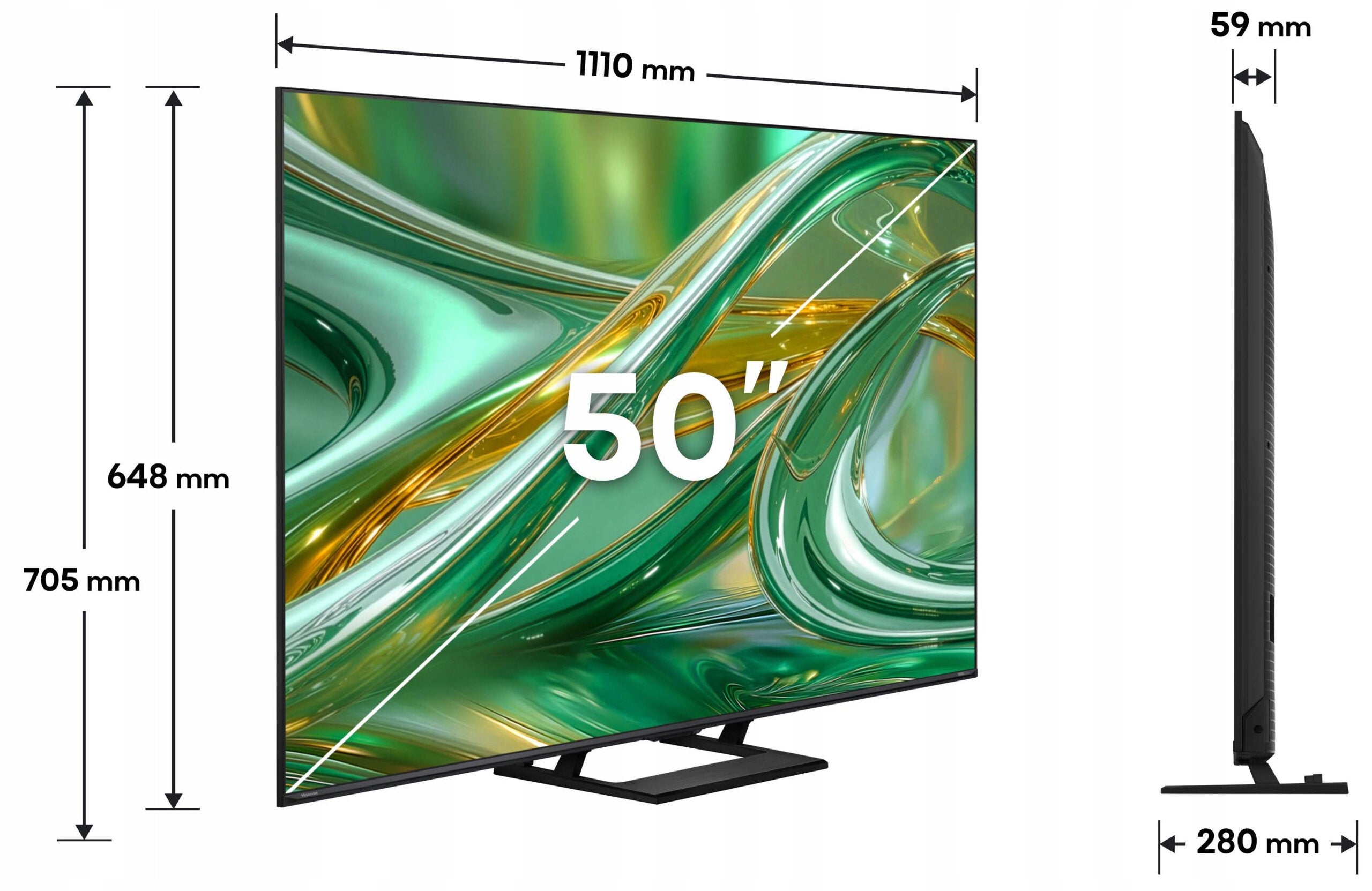 TV Hisense 50E8S MiniLED 144 Hz Brand Hisense