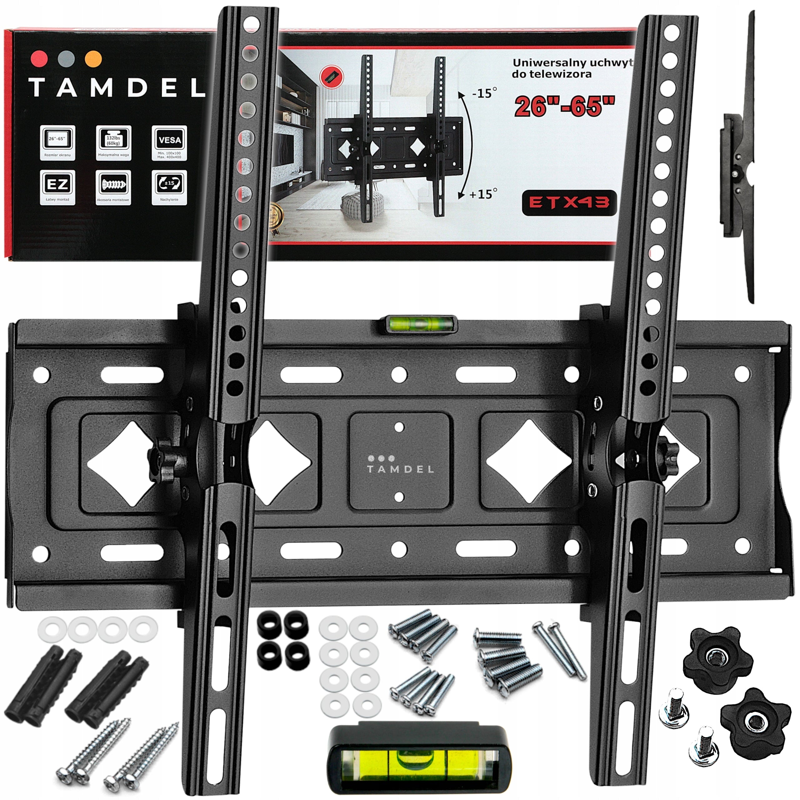 TV Holder 26-65 inches TV Hanger Universal Extra Strong up to 60kg