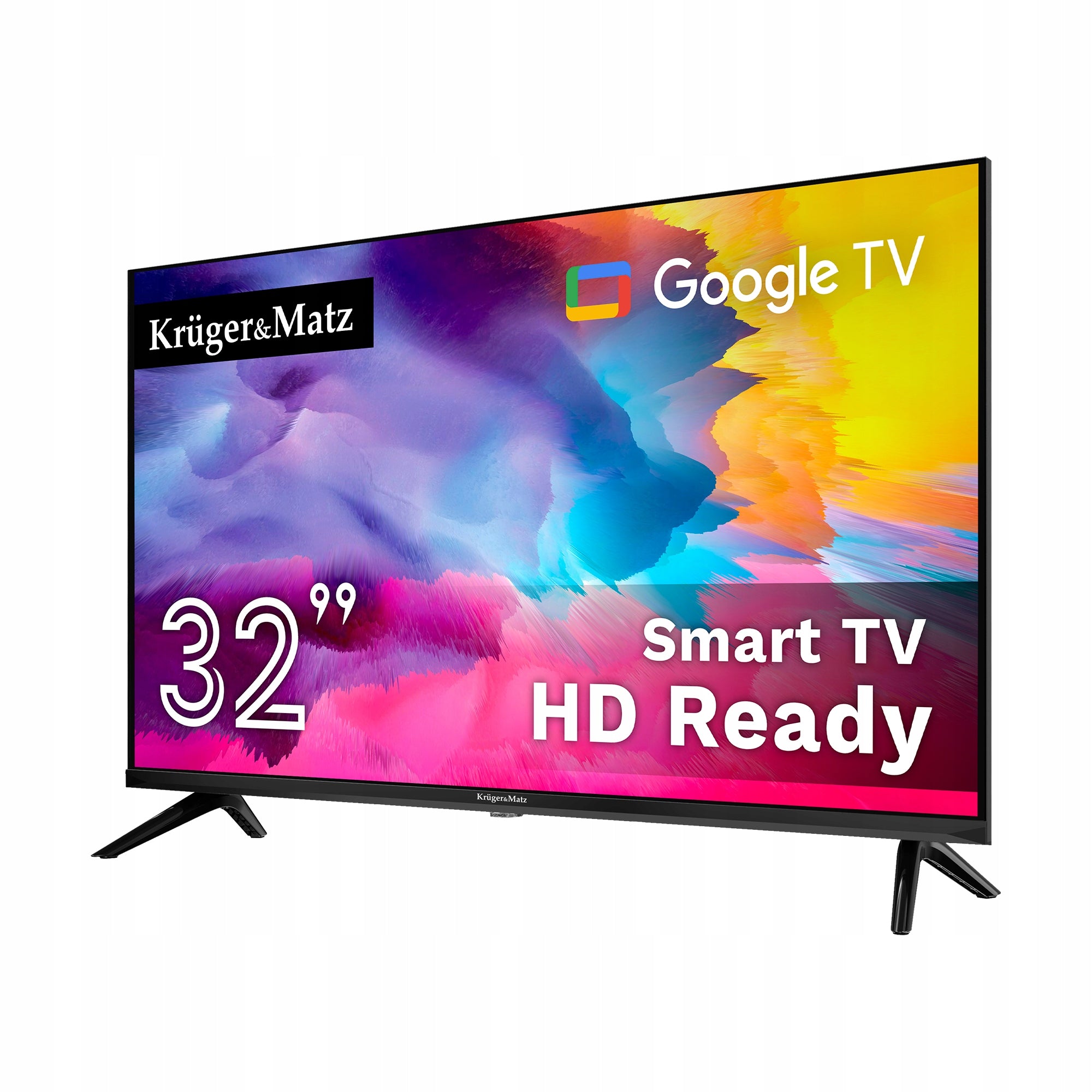 TV Kruger&Matz 32" HD Google TV 5.0 DVB-T2/S2/T/C H.265 HEVC smart Packaging status original
