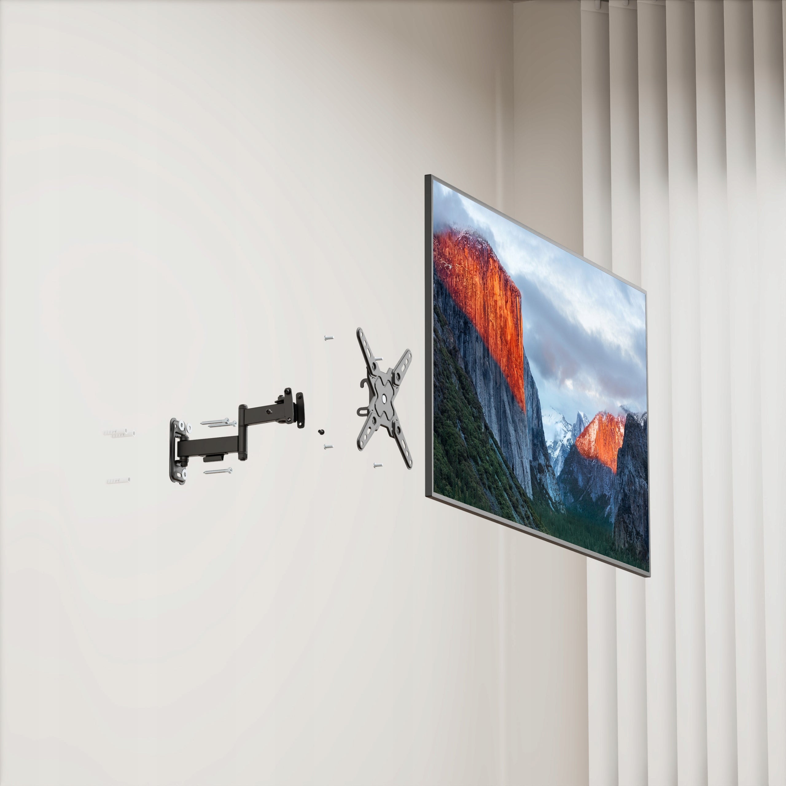 TV MOUNT 17-43 INCH 20KG ROTATING LONG ARM TV HANGER STRONG Packaging status original