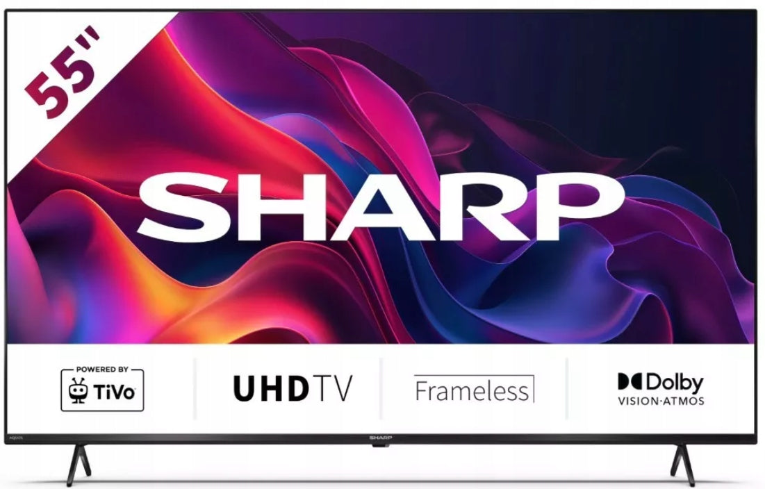 TV SHARP 55GK4245E 4K UHD Smart TV TiVo Dolby Atmos WiFi LED black