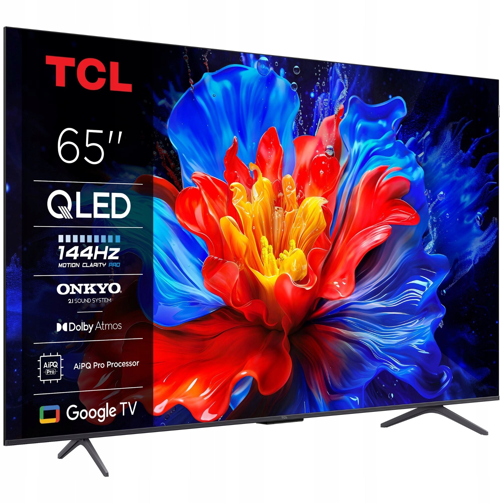 TV TCL 65P81K 65" QLED 4K UHD 144Hz Google TV DVB-T2 WiFi Packaging status original