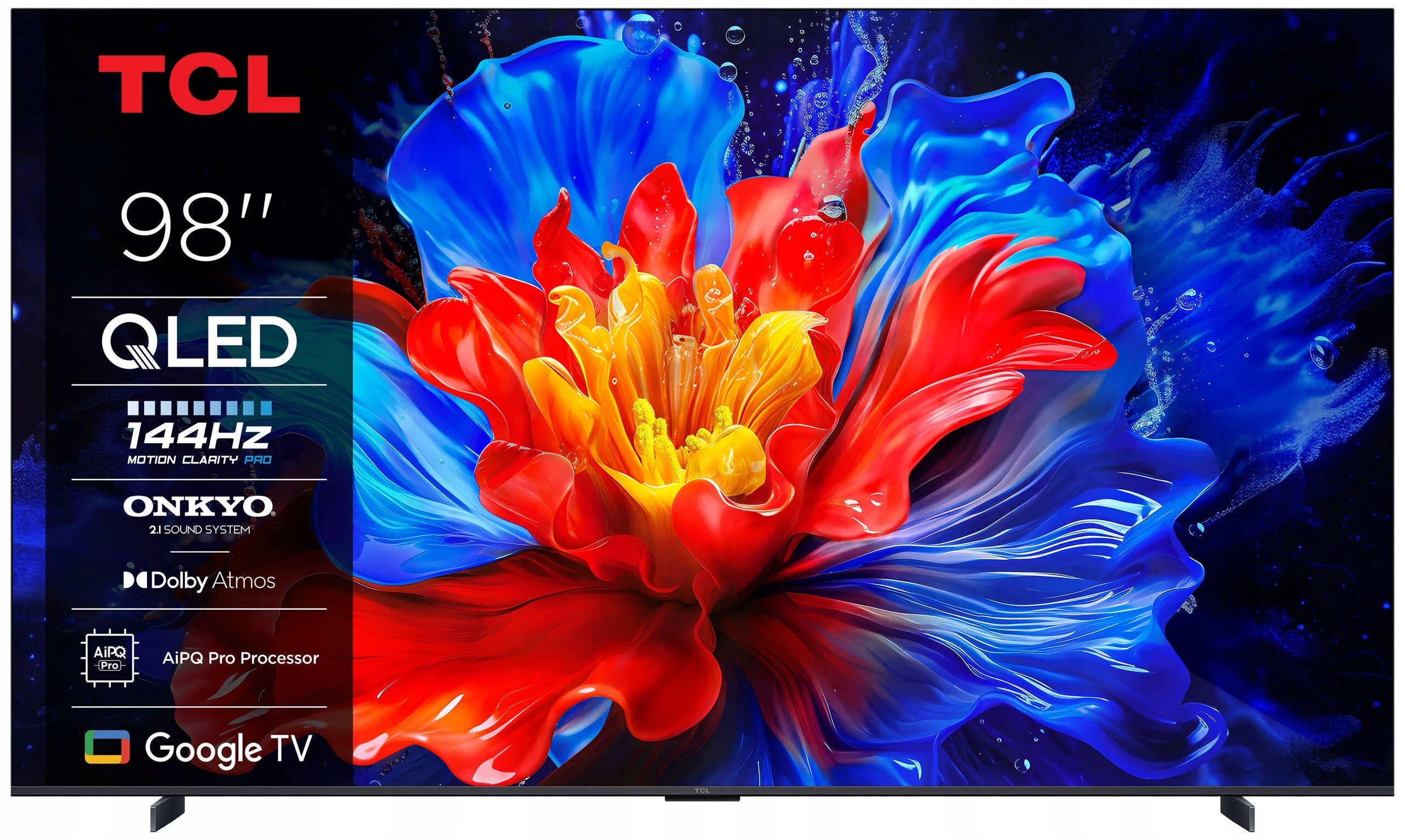 TV TCL 98P89K 98" QLED 4K 120Hz Google TV Dolby Atmos Manufacturer code 98P89K