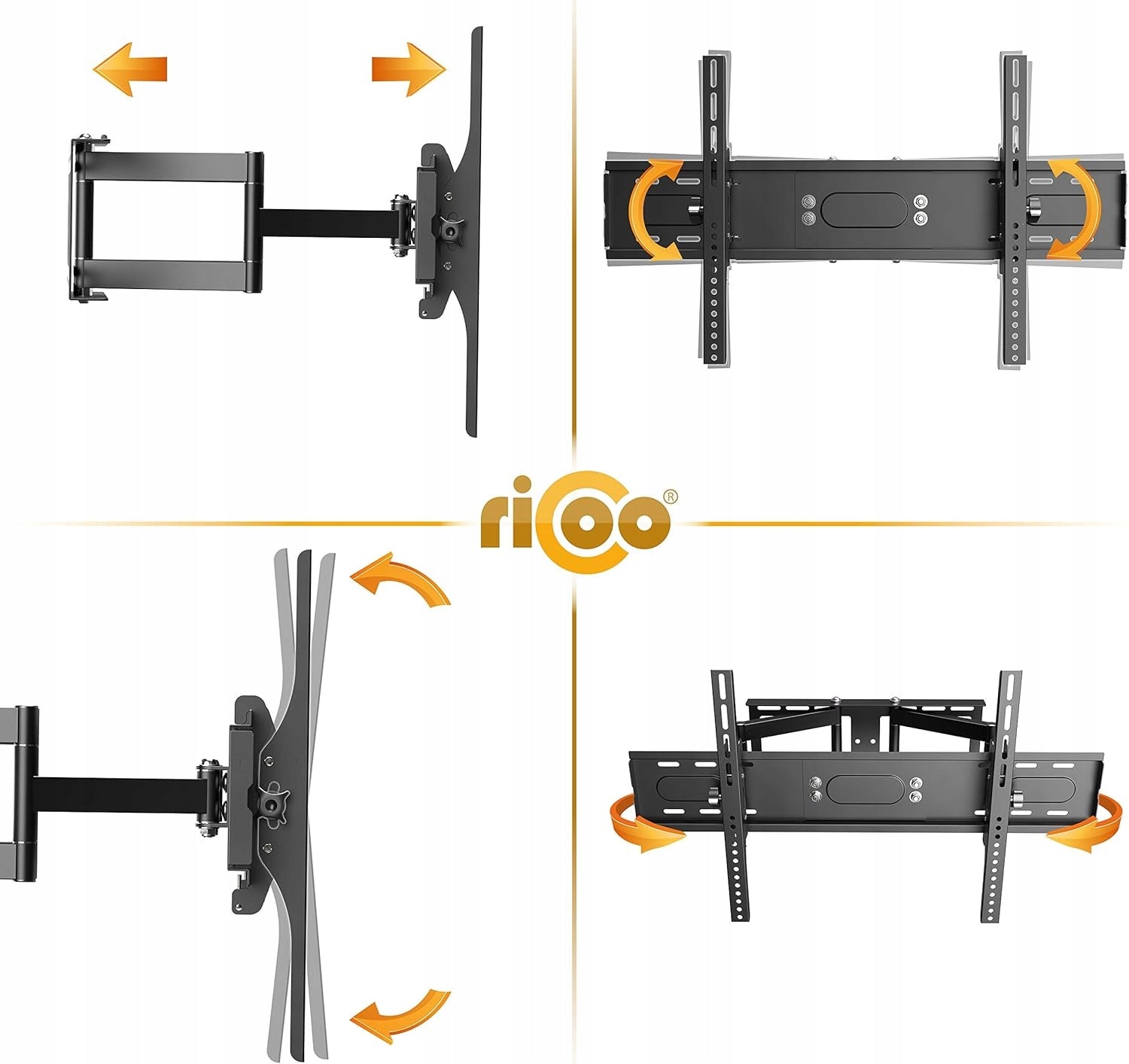 TV Wall Mount, Rotating, Up to 75 Inches, Universal EAN (GTIN) 6902833912496