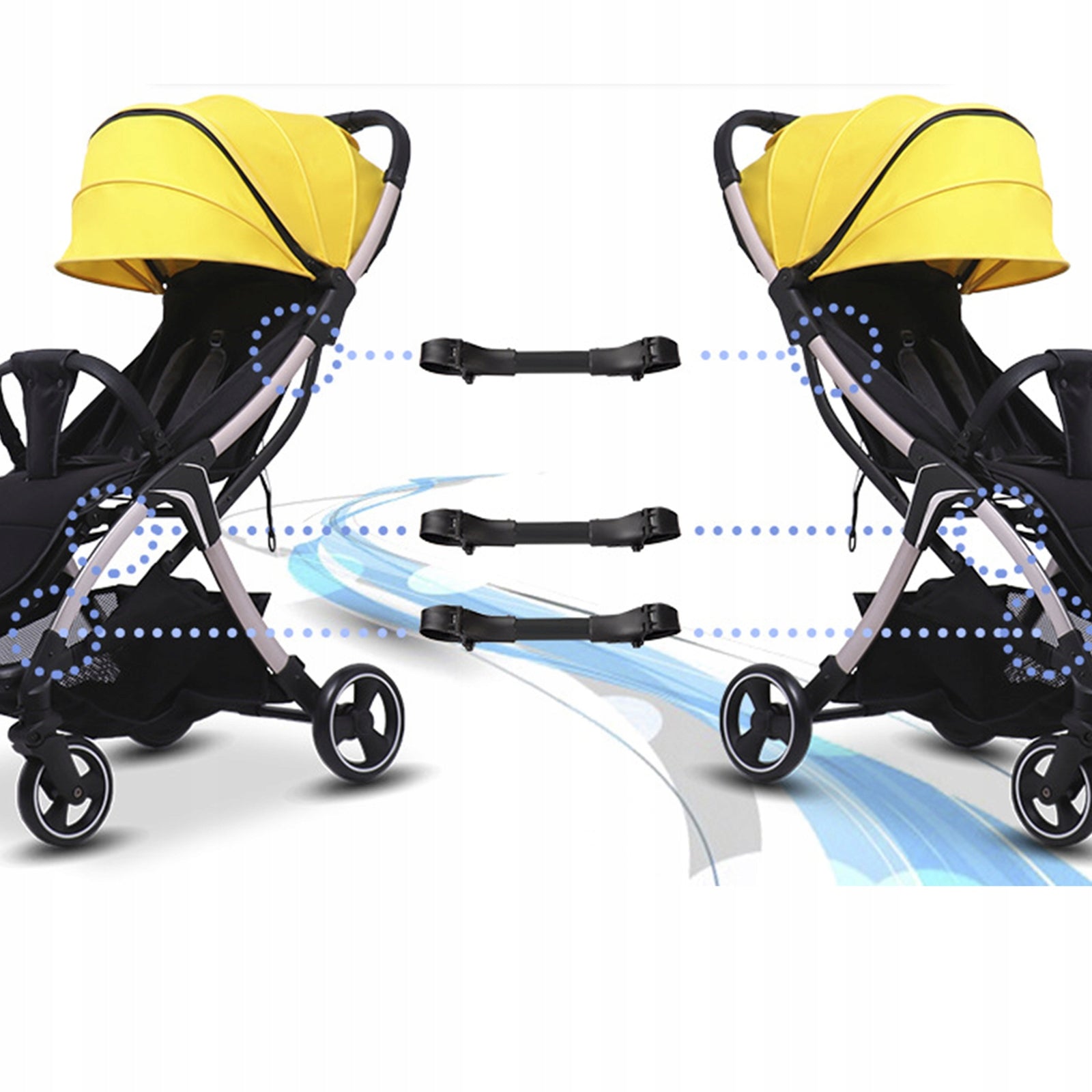 TWIN BABY STROLLER CONNECTOR UNIVERSAL JOINTS INFANT CART STRAP LINKER HOOK Manufacturer code IEUDNS-57062792