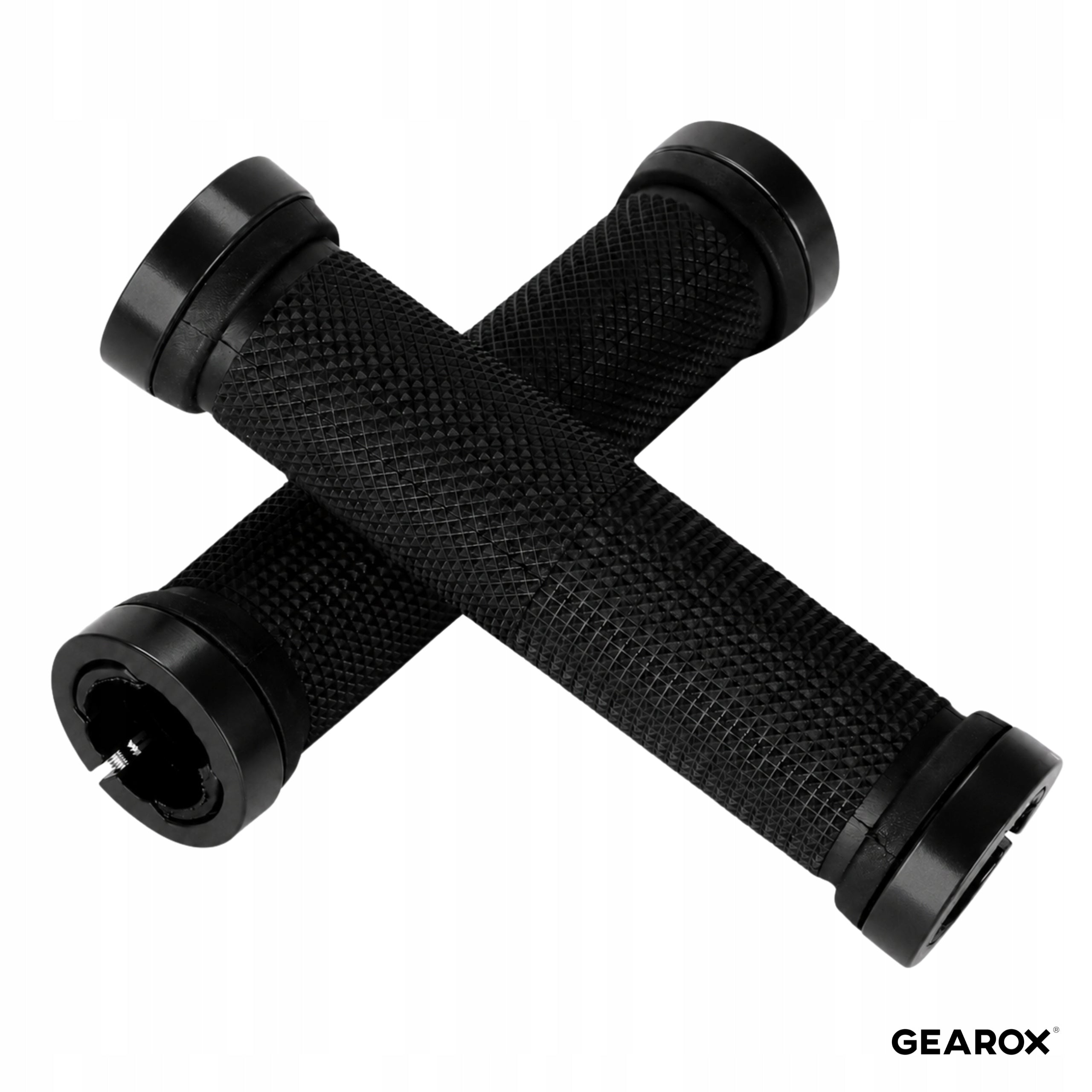 TWISTED HANDLEBAR GRIPS BICYCLE GRIPS BLACK NON-SLIP HANDLES Material rubber