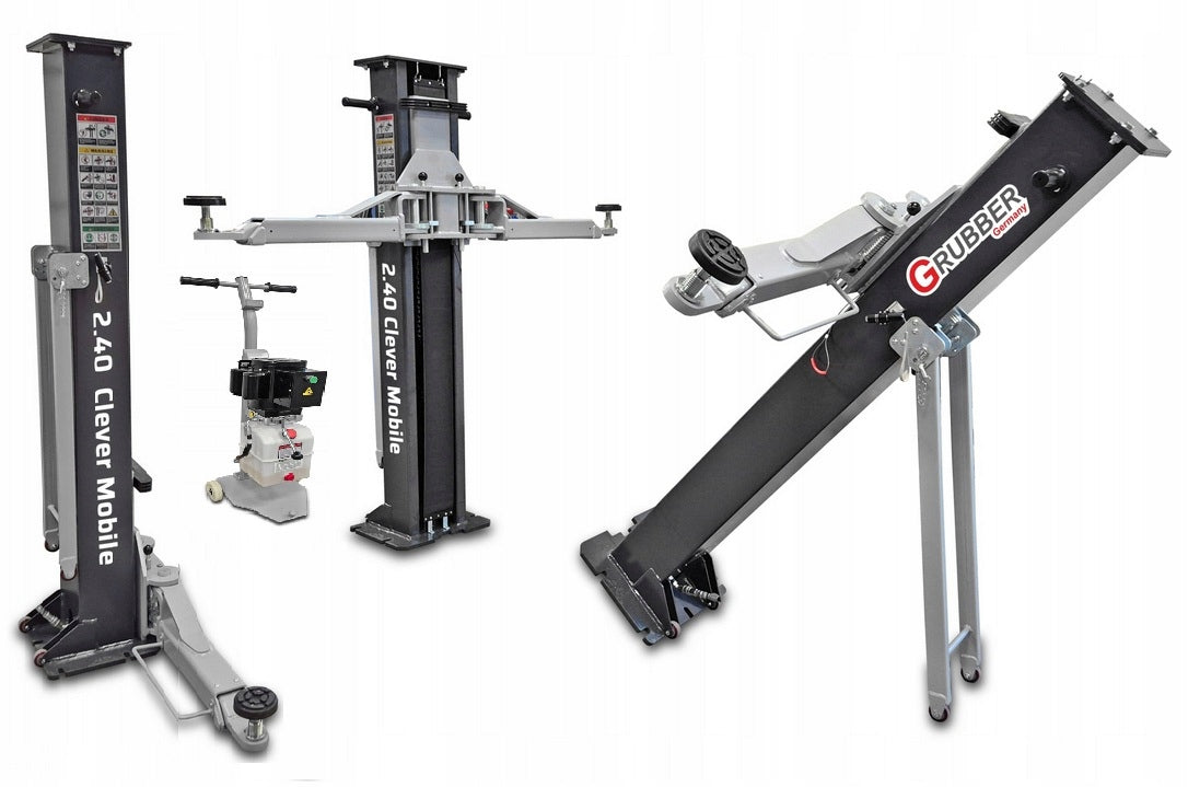 TWO-COLUMN CAR LIFT 2,7 T GRUBBER mobile Clever plumber