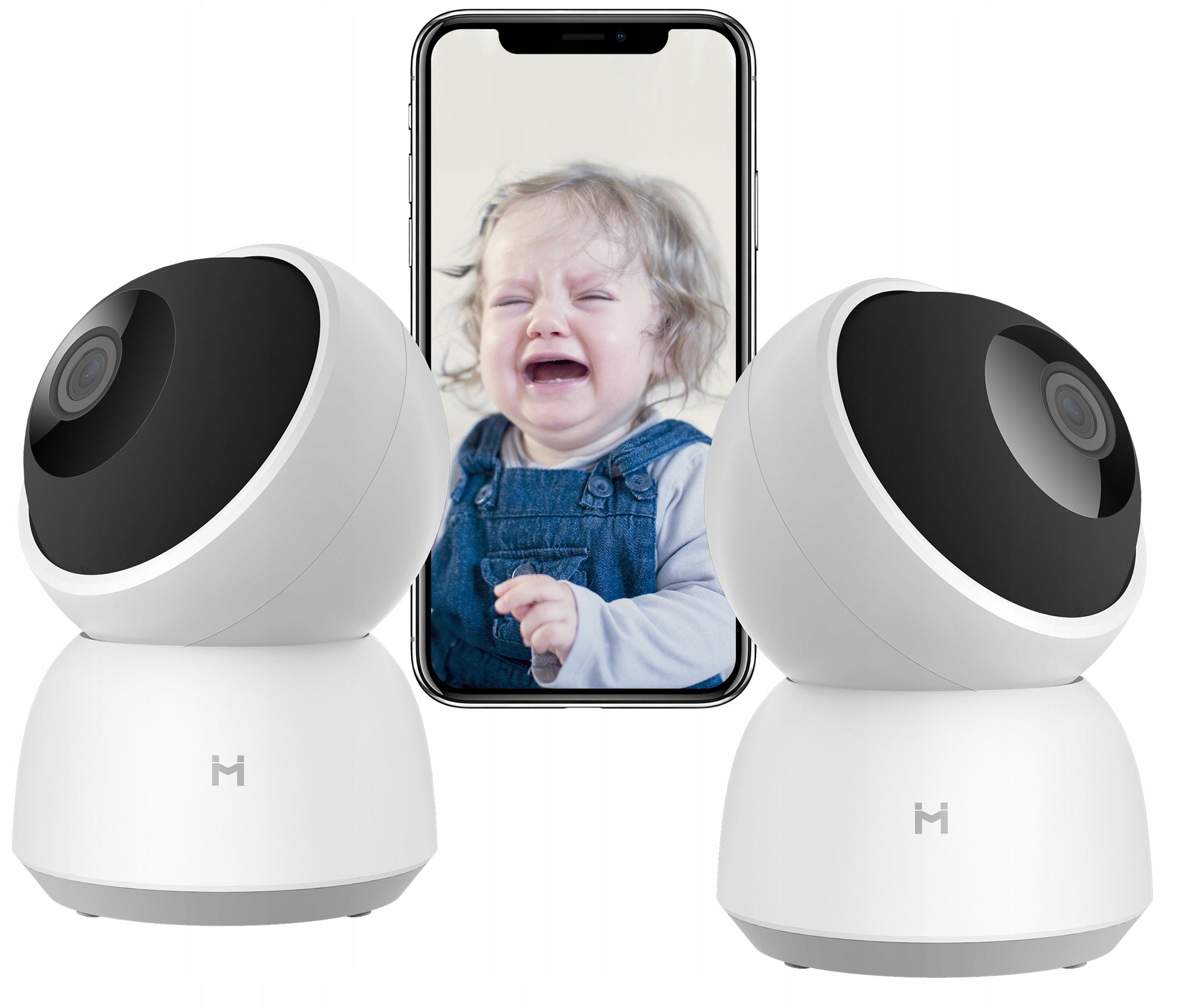 TWO INTERIOR CAMERAS NANNY monitoring the CHILD