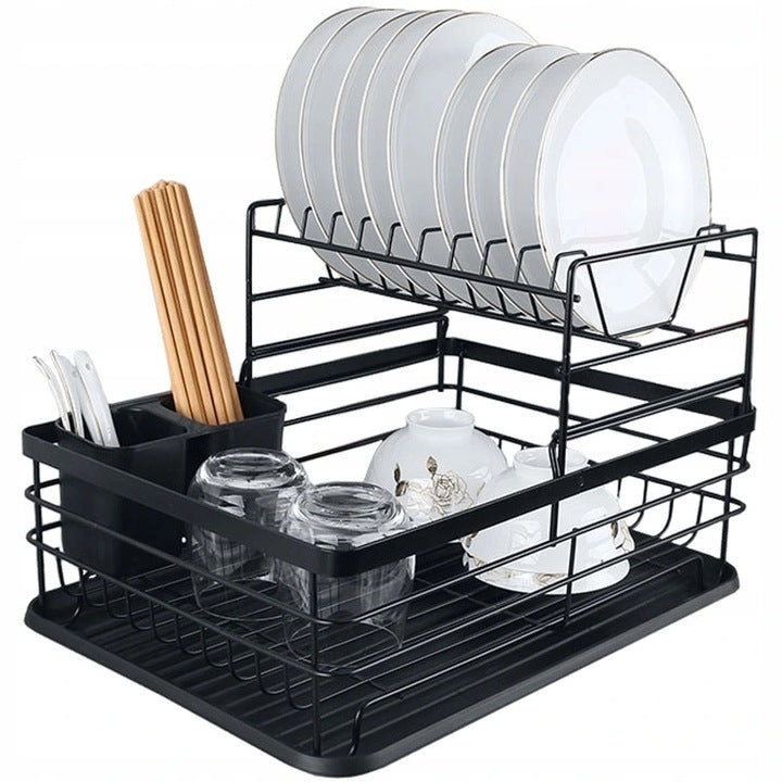 TWO-LEVEL DISH DRYER DRAINER TRAY XXL