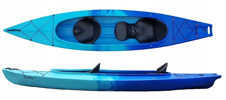TWO-PERSON FAMILY TOURIST KAYAK STABLE SOLID FOR RAFTING TWO 2+1