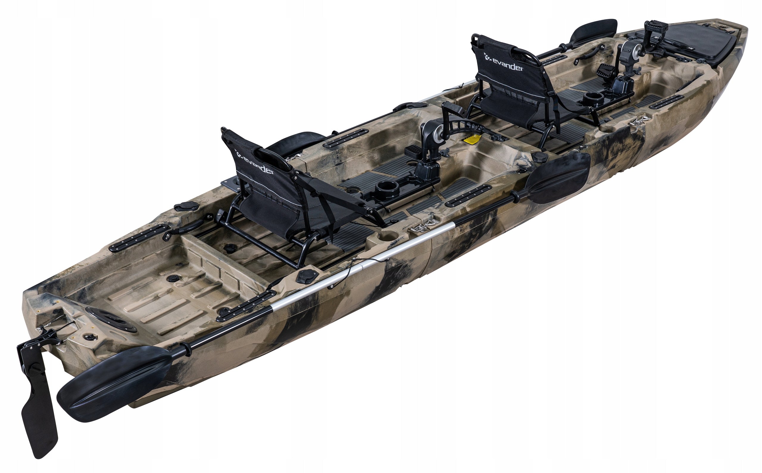 TWO-PERSON MODULAR FISHING KAYAK WITH FOOT DRIVE 450CM FOLDING Manufacturer code EV-LSF-KMW2