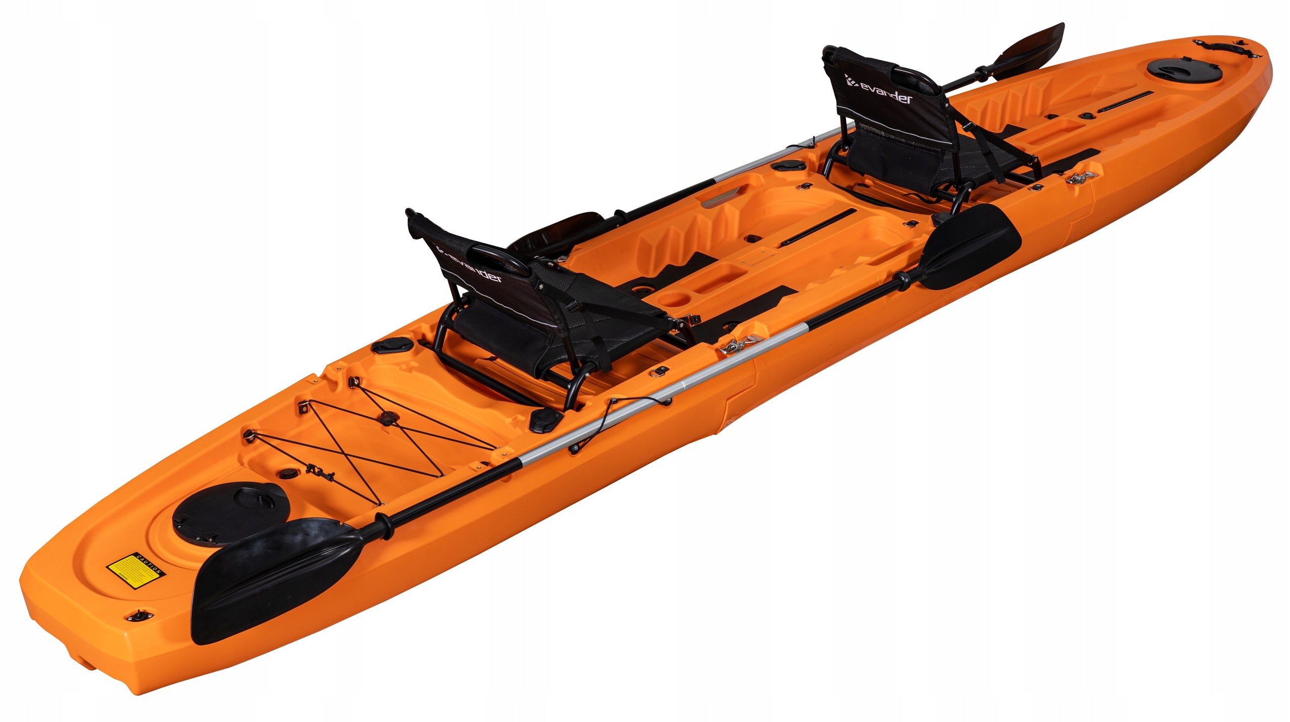 TWO-PERSON MODULAR RECREATIONAL KAYAK 475 CM FOLDING KAYAK 3 MODULES SET Manufacturer code EV-LSF-KM2ORANGE EVANDER