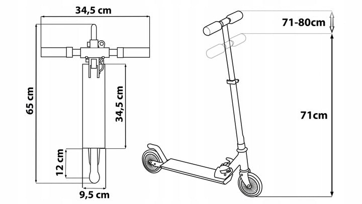 TWO-WHEELED SCOOTER FOR CHILDREN GIRLS FOLDING DISNEY Brand Seven