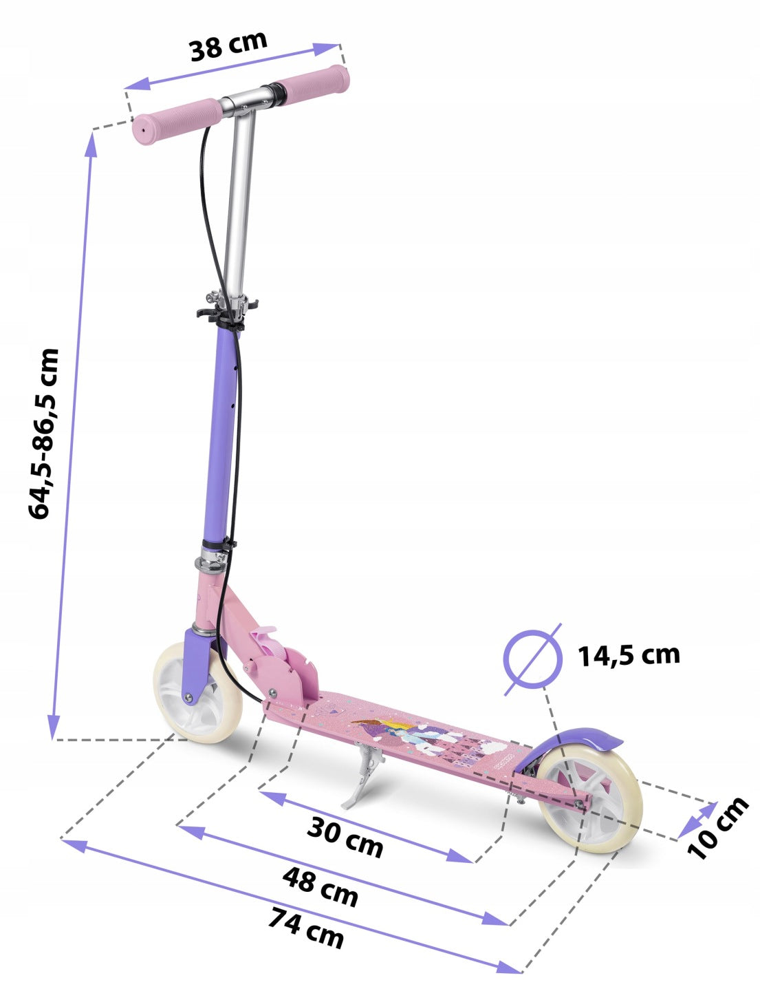 TWO-WHEELED SCOOTER FOR CHILDREN URBAN FOLDING ABEC-7 Manufacturer code 2619305