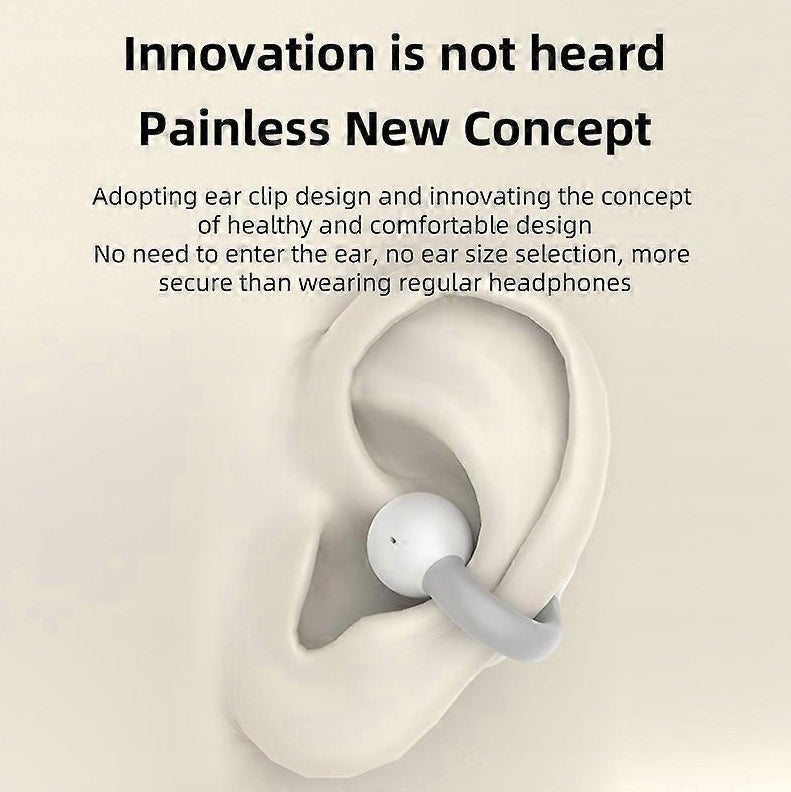 TWS-S8 EARCLIP Wireless Headphones in White Model other