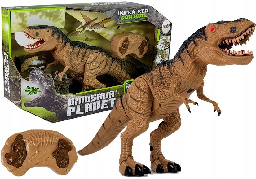 Lean Toys Tyrannosaurus Rex ferngesteuerter Dinosaurier, braun